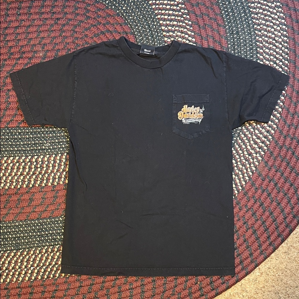 Harley‎ Davidson Black Denver Colorado Unisex T Shirt Size Medium